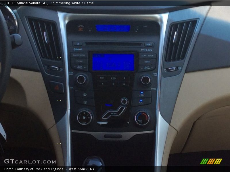 Shimmering White / Camel 2013 Hyundai Sonata GLS