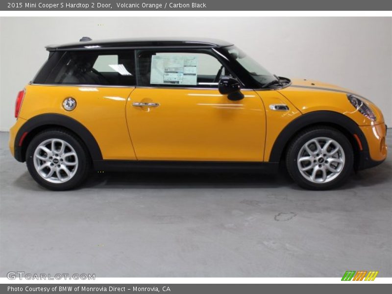 Volcanic Orange / Carbon Black 2015 Mini Cooper S Hardtop 2 Door