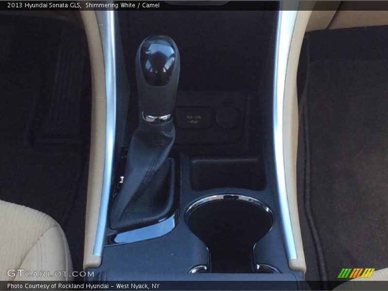 Shimmering White / Camel 2013 Hyundai Sonata GLS