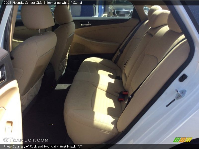 Shimmering White / Camel 2013 Hyundai Sonata GLS
