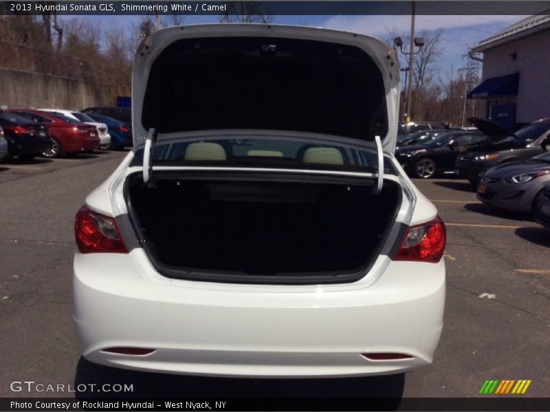 Shimmering White / Camel 2013 Hyundai Sonata GLS