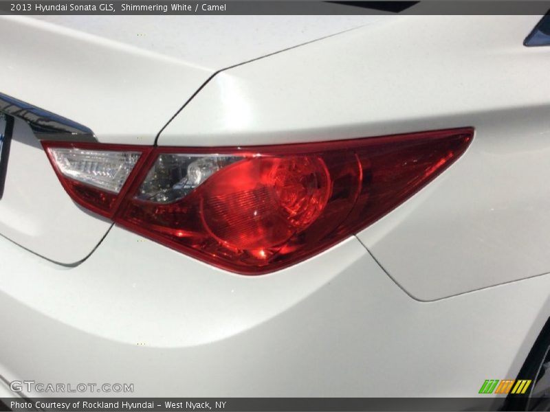 Shimmering White / Camel 2013 Hyundai Sonata GLS