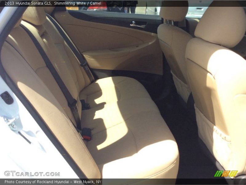 Shimmering White / Camel 2013 Hyundai Sonata GLS