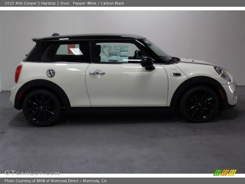 Pepper White / Carbon Black 2015 Mini Cooper S Hardtop 2 Door