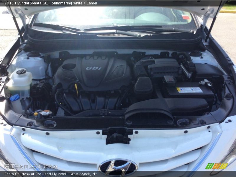Shimmering White / Camel 2013 Hyundai Sonata GLS