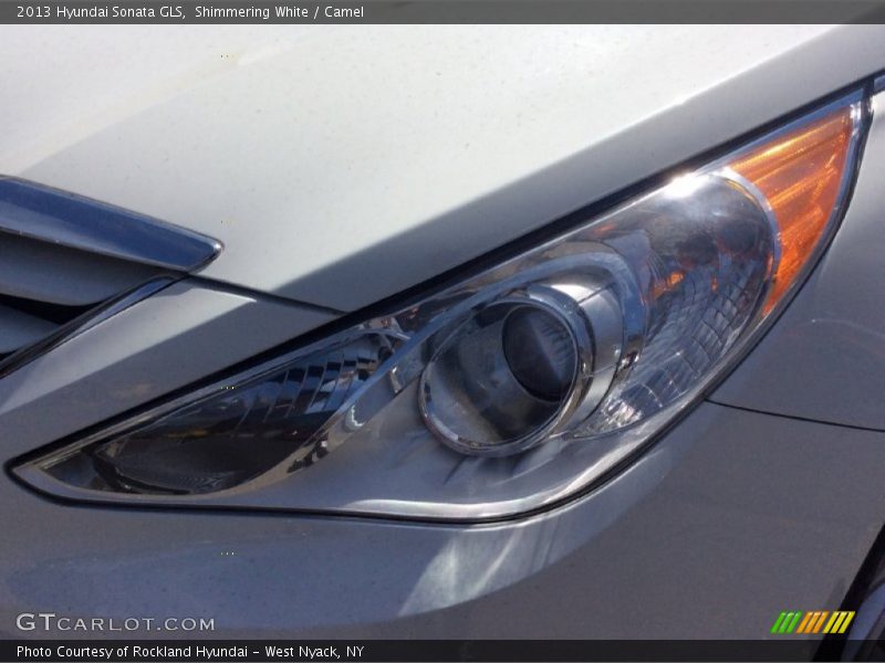 Shimmering White / Camel 2013 Hyundai Sonata GLS