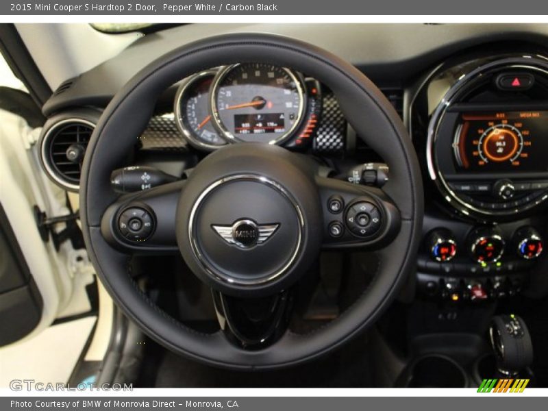Pepper White / Carbon Black 2015 Mini Cooper S Hardtop 2 Door