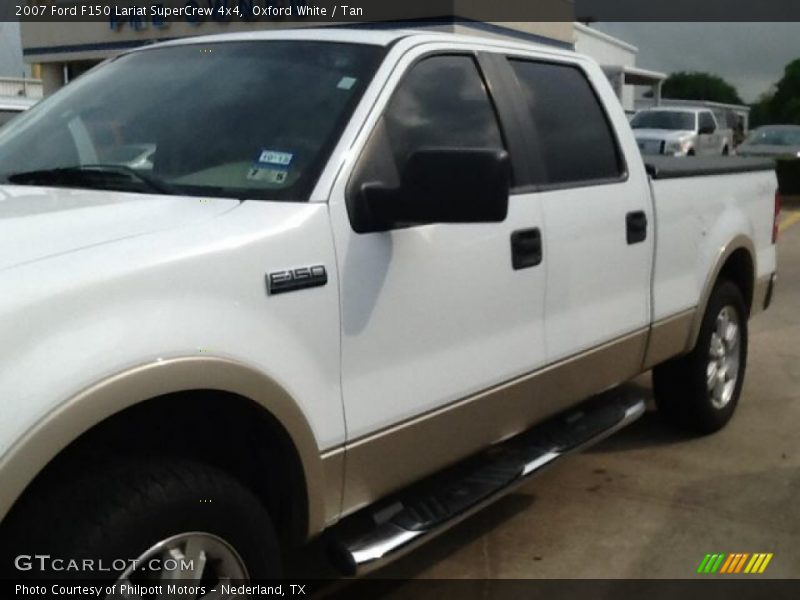 Oxford White / Tan 2007 Ford F150 Lariat SuperCrew 4x4