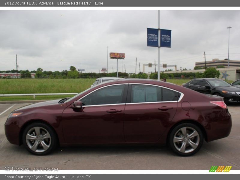 Basque Red Pearl / Taupe 2012 Acura TL 3.5 Advance