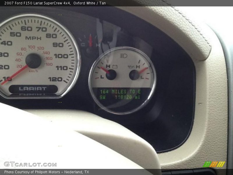 Oxford White / Tan 2007 Ford F150 Lariat SuperCrew 4x4