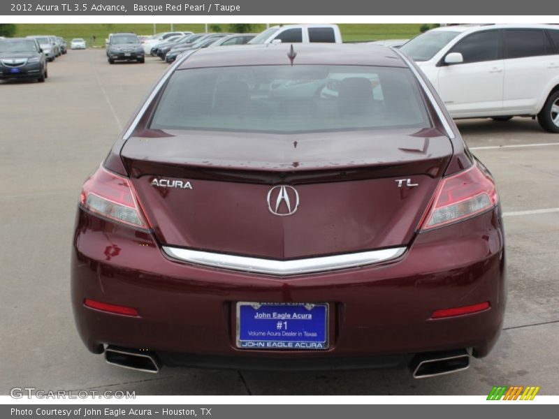 Basque Red Pearl / Taupe 2012 Acura TL 3.5 Advance