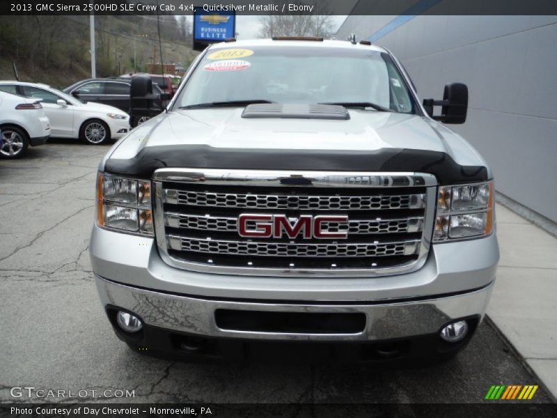 Quicksilver Metallic / Ebony 2013 GMC Sierra 2500HD SLE Crew Cab 4x4