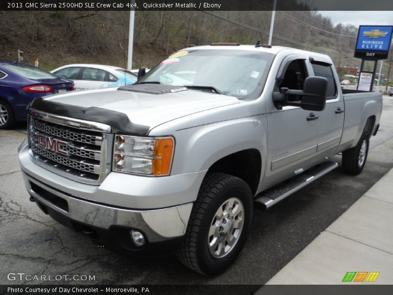 Quicksilver Metallic / Ebony 2013 GMC Sierra 2500HD SLE Crew Cab 4x4