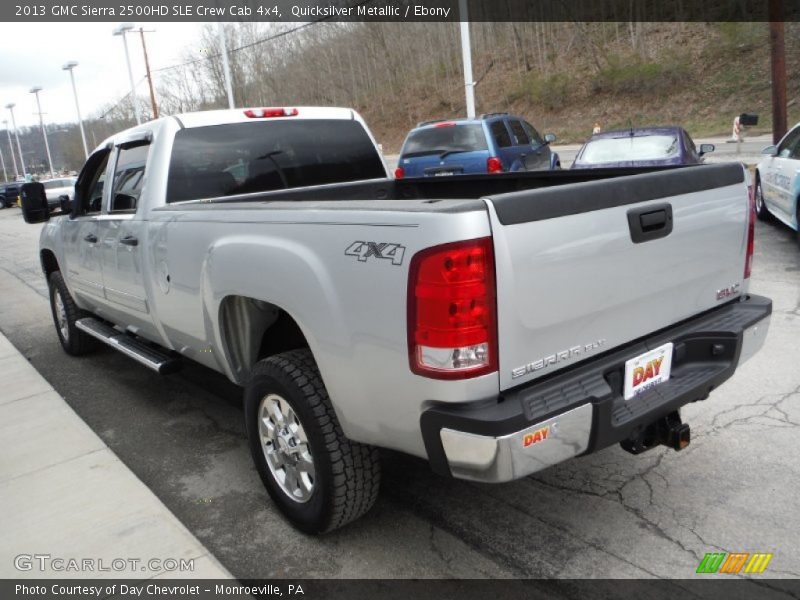 Quicksilver Metallic / Ebony 2013 GMC Sierra 2500HD SLE Crew Cab 4x4