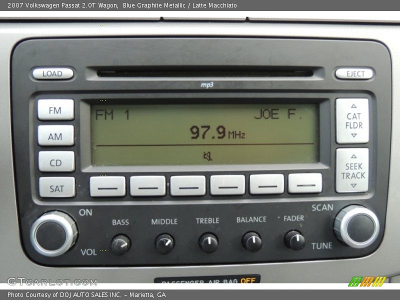 Audio System of 2007 Passat 2.0T Wagon