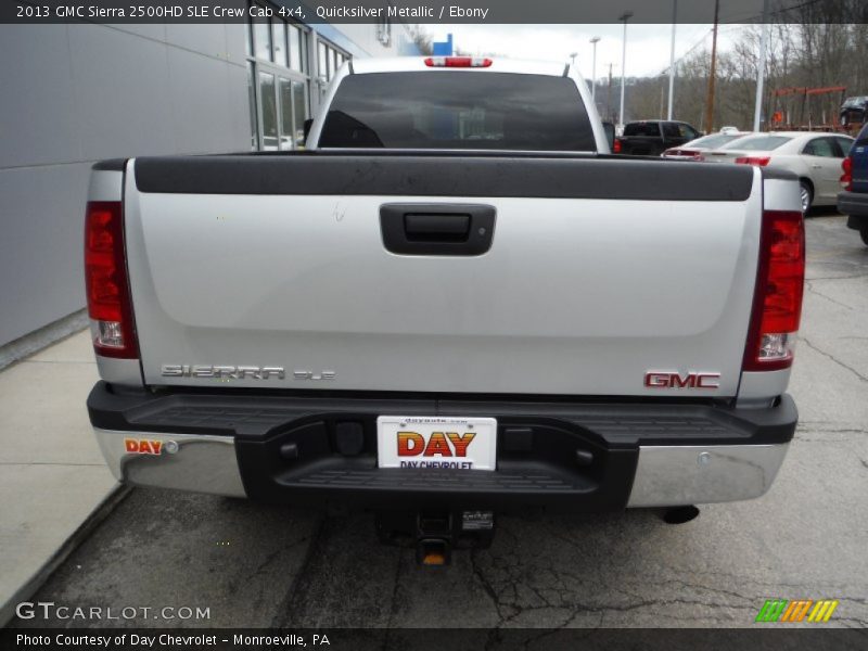 Quicksilver Metallic / Ebony 2013 GMC Sierra 2500HD SLE Crew Cab 4x4