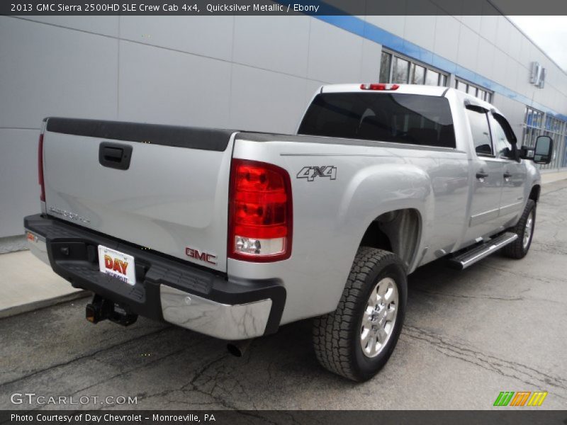 Quicksilver Metallic / Ebony 2013 GMC Sierra 2500HD SLE Crew Cab 4x4