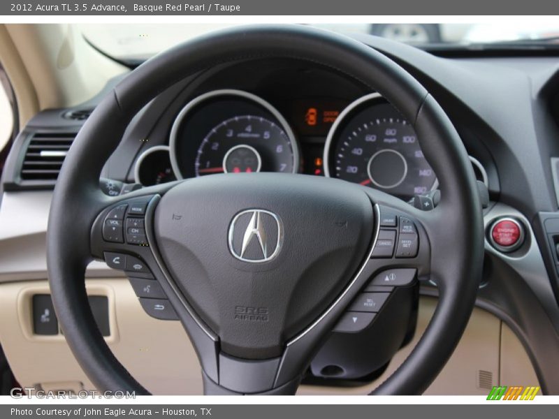Basque Red Pearl / Taupe 2012 Acura TL 3.5 Advance
