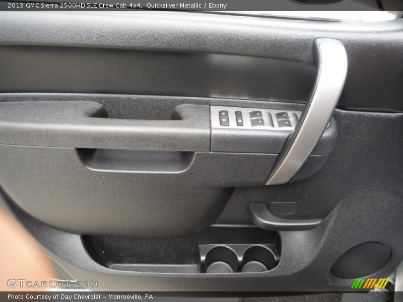 Quicksilver Metallic / Ebony 2013 GMC Sierra 2500HD SLE Crew Cab 4x4