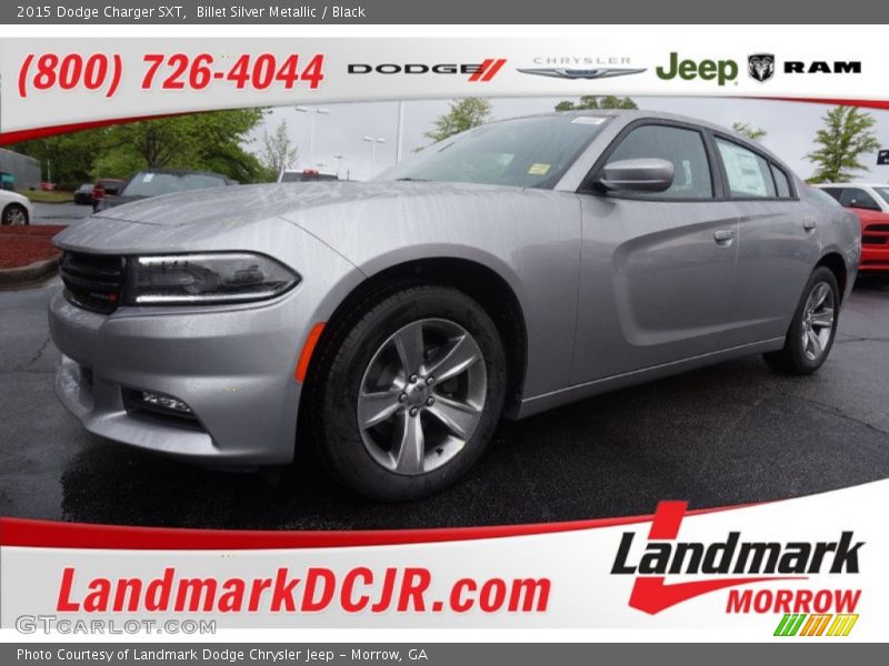 Billet Silver Metallic / Black 2015 Dodge Charger SXT