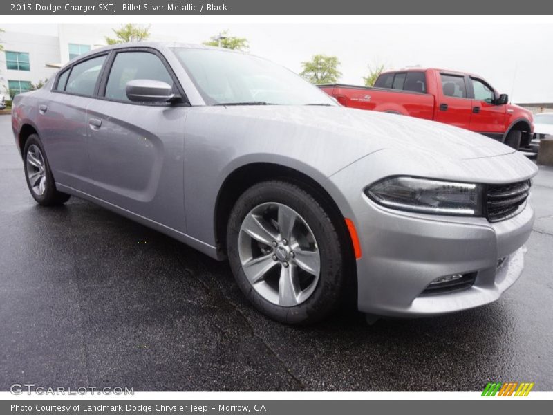 Billet Silver Metallic / Black 2015 Dodge Charger SXT