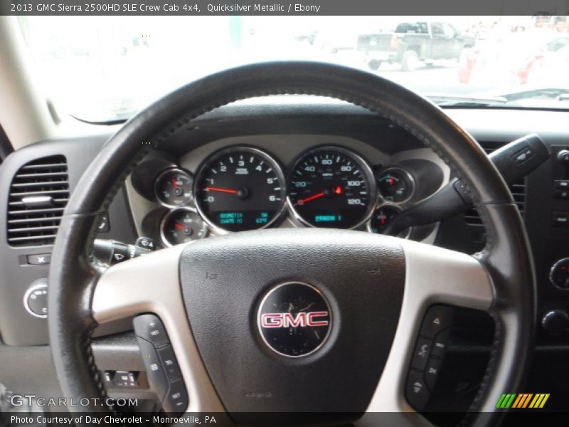 Quicksilver Metallic / Ebony 2013 GMC Sierra 2500HD SLE Crew Cab 4x4