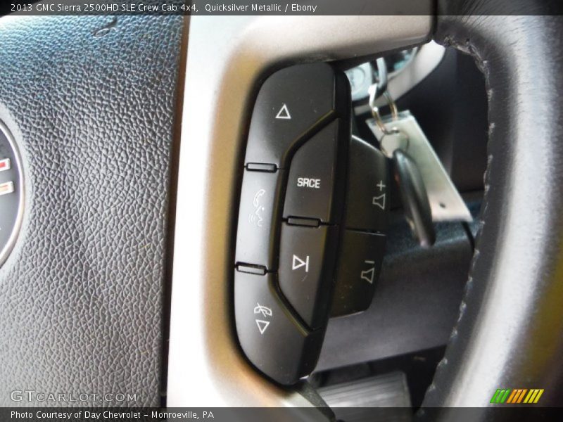 Quicksilver Metallic / Ebony 2013 GMC Sierra 2500HD SLE Crew Cab 4x4