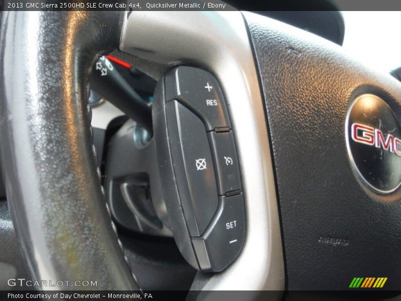 Quicksilver Metallic / Ebony 2013 GMC Sierra 2500HD SLE Crew Cab 4x4