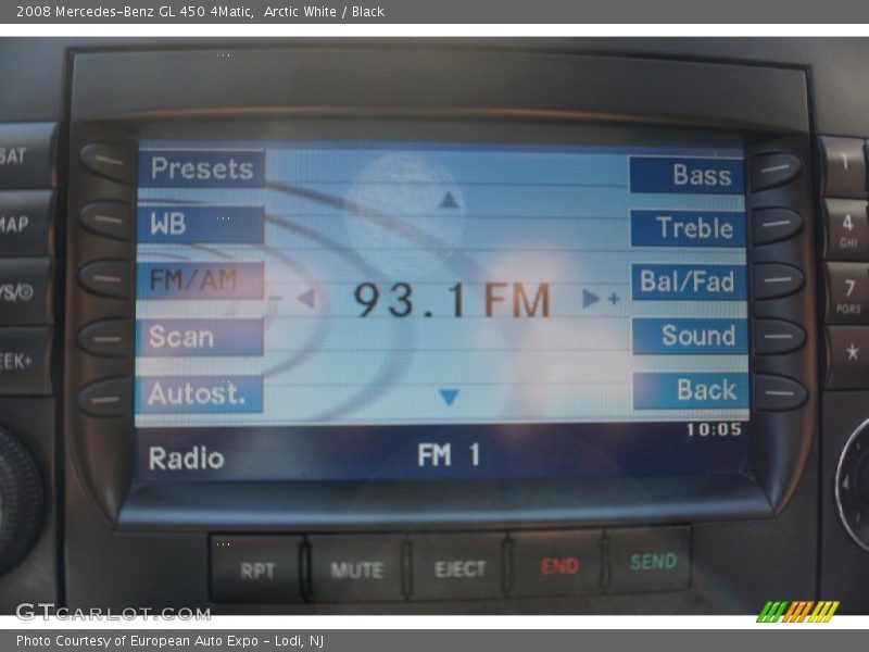 Arctic White / Black 2008 Mercedes-Benz GL 450 4Matic