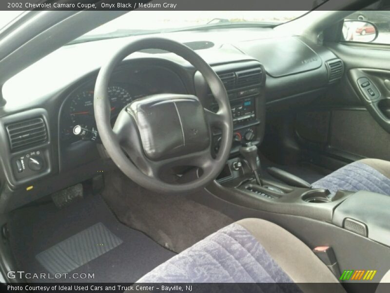 Onyx Black / Medium Gray 2002 Chevrolet Camaro Coupe
