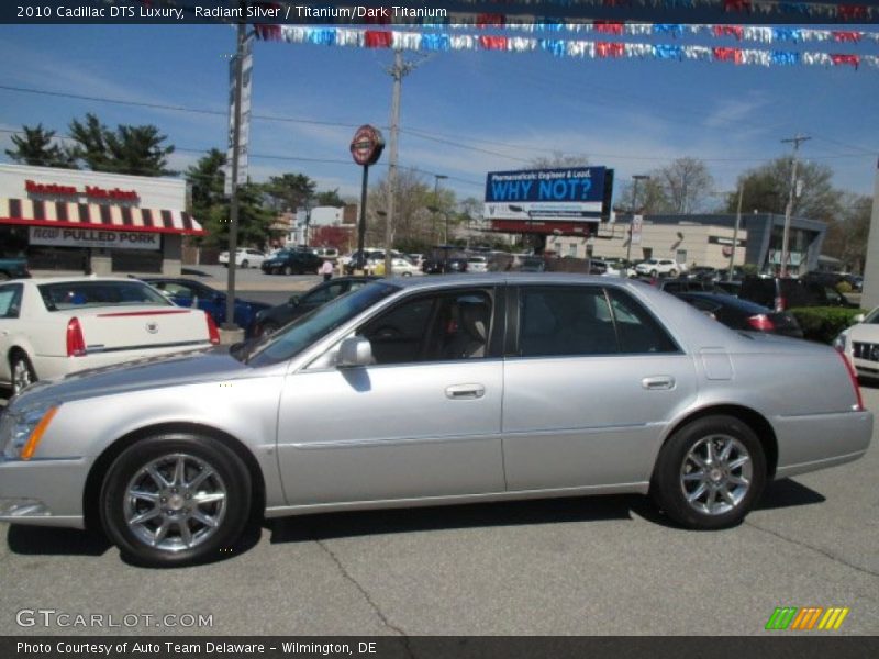Radiant Silver / Titanium/Dark Titanium 2010 Cadillac DTS Luxury
