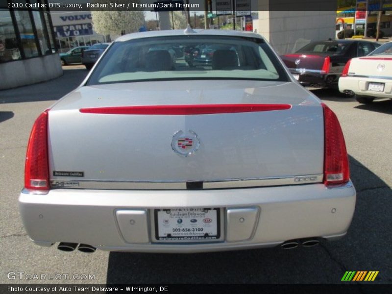Radiant Silver / Titanium/Dark Titanium 2010 Cadillac DTS Luxury