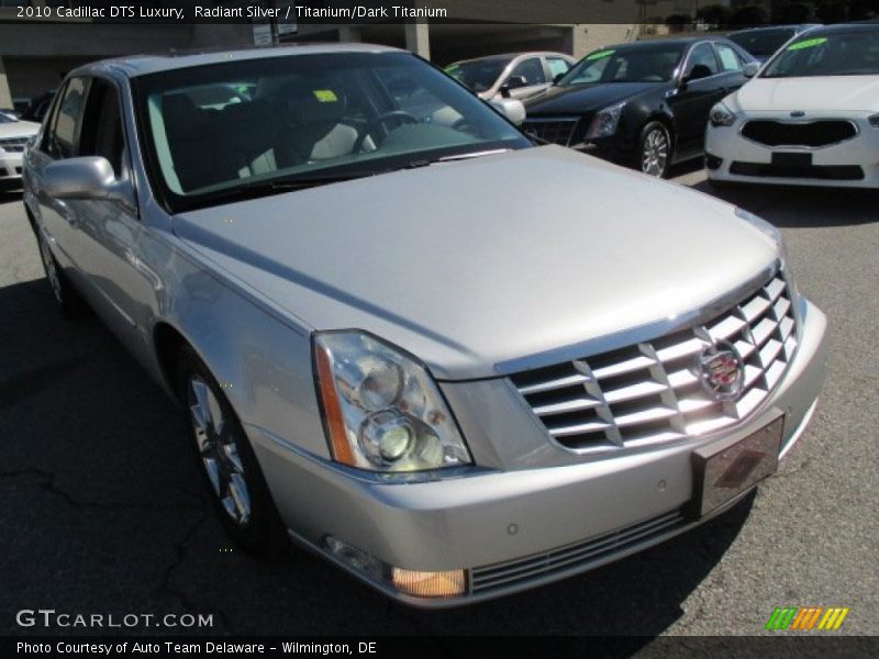 Radiant Silver / Titanium/Dark Titanium 2010 Cadillac DTS Luxury