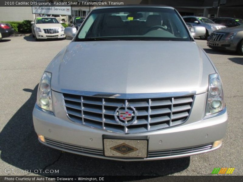 Radiant Silver / Titanium/Dark Titanium 2010 Cadillac DTS Luxury