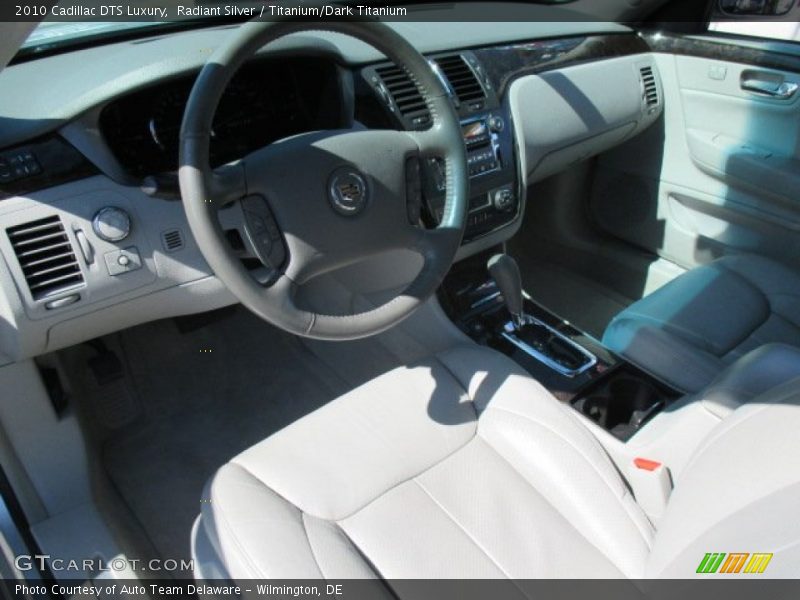 Radiant Silver / Titanium/Dark Titanium 2010 Cadillac DTS Luxury