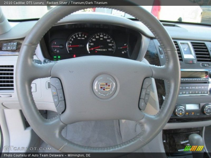 Radiant Silver / Titanium/Dark Titanium 2010 Cadillac DTS Luxury
