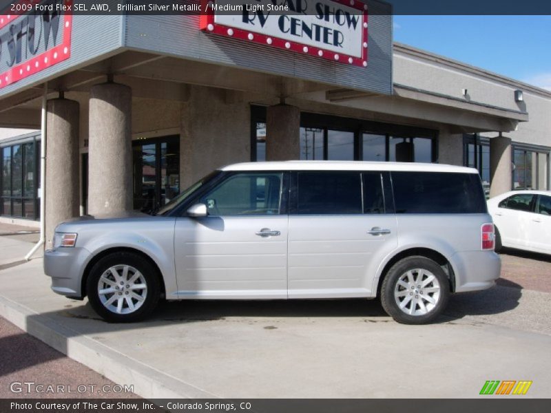 Brilliant Silver Metallic / Medium Light Stone 2009 Ford Flex SEL AWD