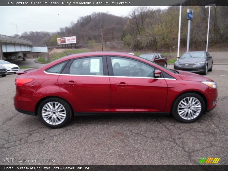  2015 Focus Titanium Sedan Ruby Red Metallic