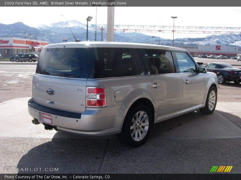 Brilliant Silver Metallic / Medium Light Stone 2009 Ford Flex SEL AWD
