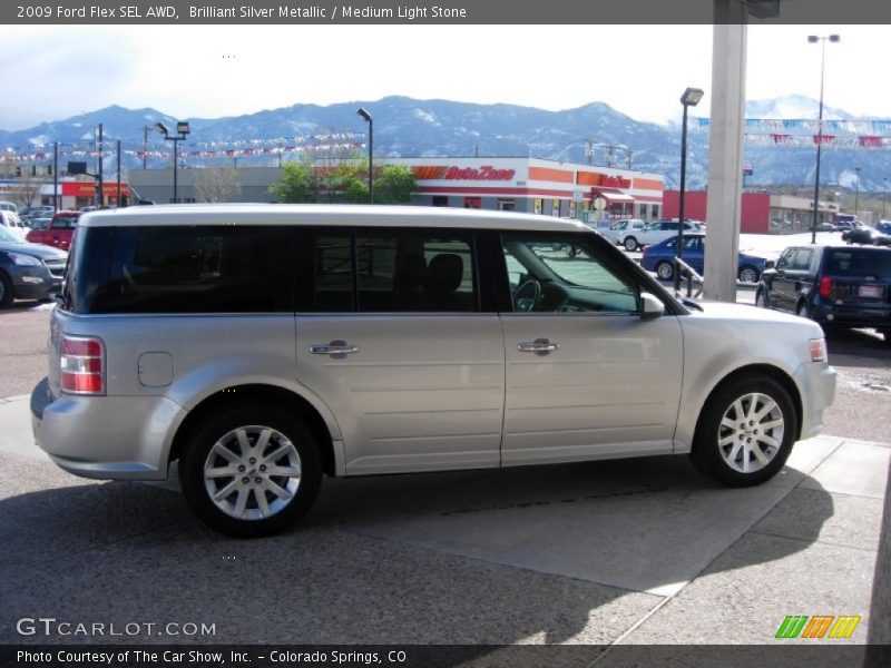 Brilliant Silver Metallic / Medium Light Stone 2009 Ford Flex SEL AWD