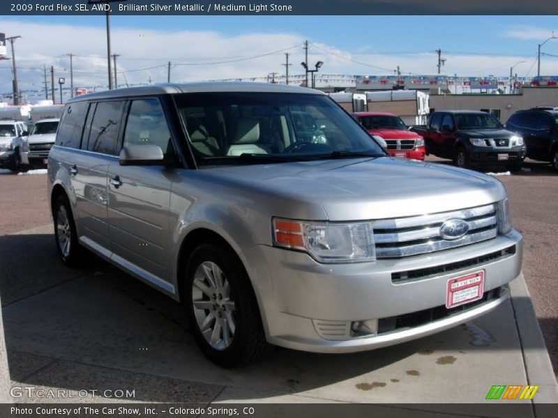 Brilliant Silver Metallic / Medium Light Stone 2009 Ford Flex SEL AWD