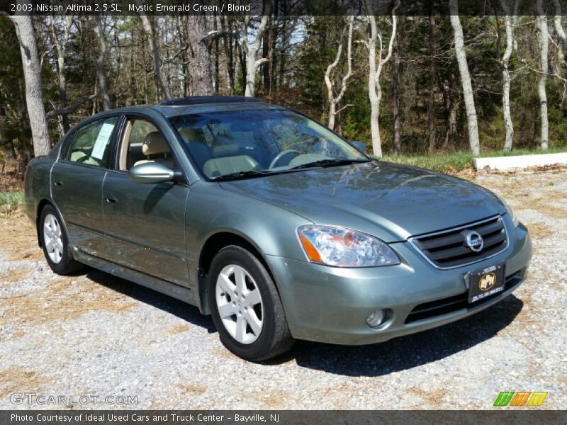 Mystic Emerald Green / Blond 2003 Nissan Altima 2.5 SL