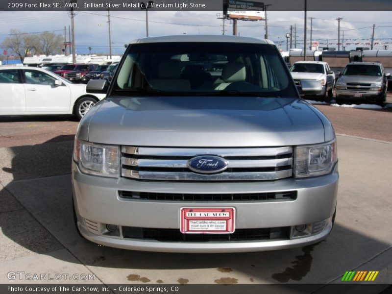 Brilliant Silver Metallic / Medium Light Stone 2009 Ford Flex SEL AWD