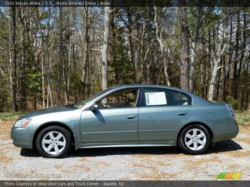 Mystic Emerald Green / Blond 2003 Nissan Altima 2.5 SL