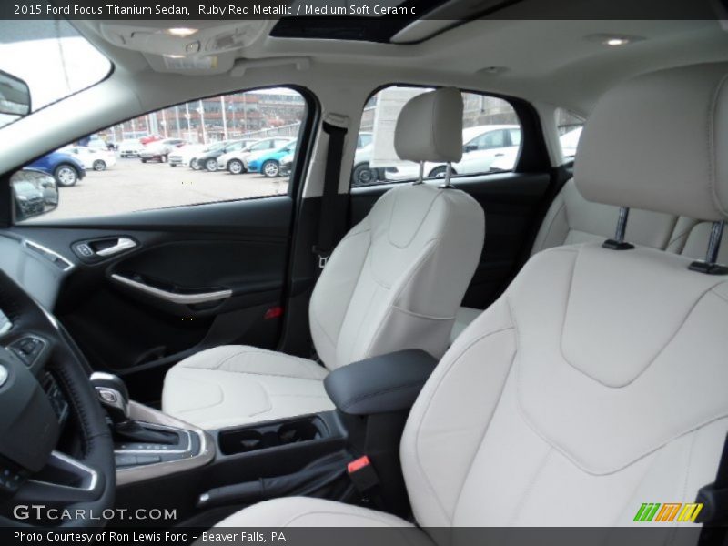 Front Seat of 2015 Focus Titanium Sedan