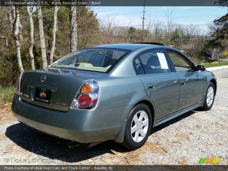 Mystic Emerald Green / Blond 2003 Nissan Altima 2.5 SL