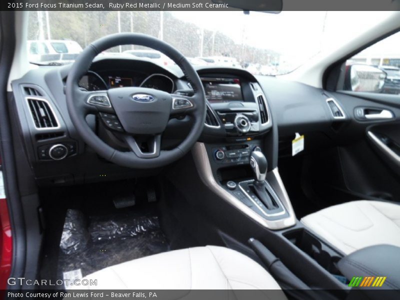 Medium Soft Ceramic Interior - 2015 Focus Titanium Sedan 