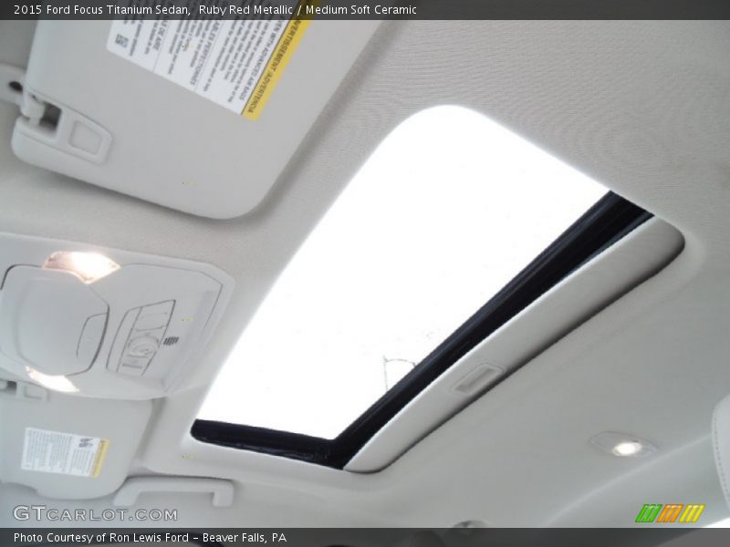 Sunroof of 2015 Focus Titanium Sedan
