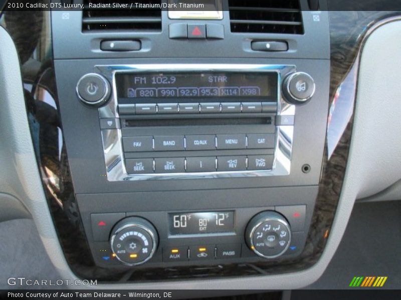 Radiant Silver / Titanium/Dark Titanium 2010 Cadillac DTS Luxury