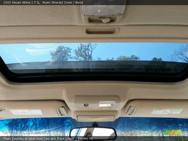 Mystic Emerald Green / Blond 2003 Nissan Altima 2.5 SL